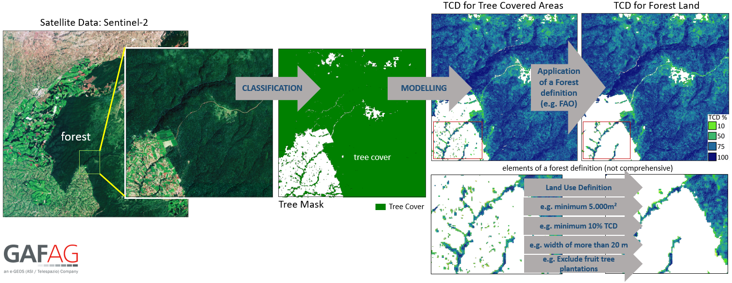 Tree Canopy Density (TCD) and Change EO4SDFOREST